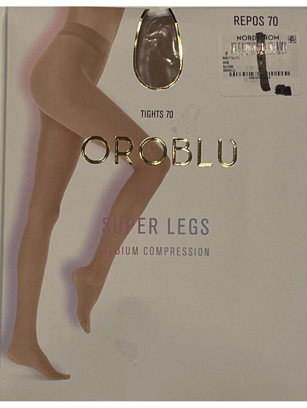New Women's OROBLU Repos 70 Super Legs Tights Size S Nude